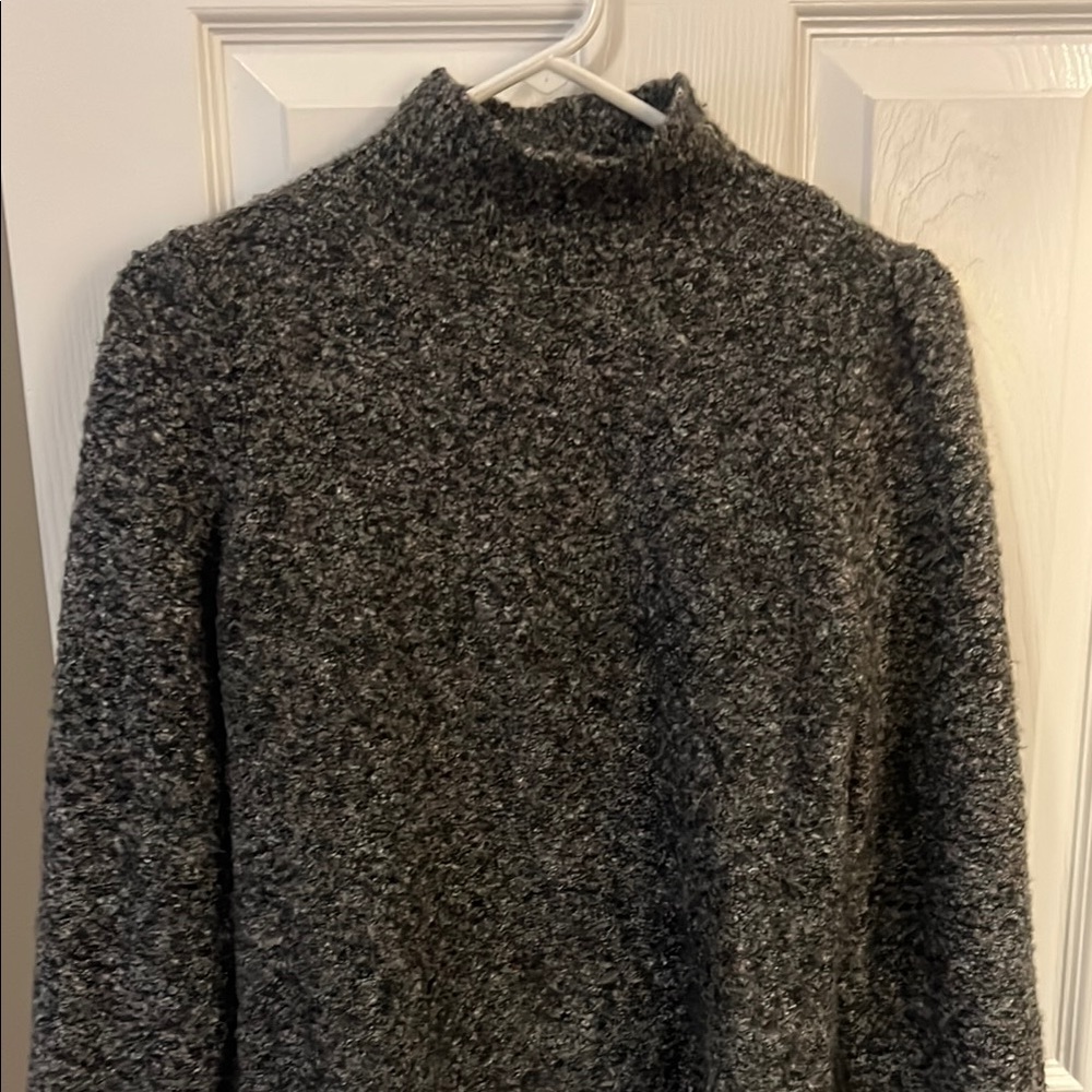 Reunited Clothing Marled Cowl Neck Sweater - Gray